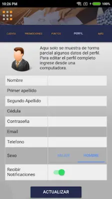 MisPuntos android App screenshot 1